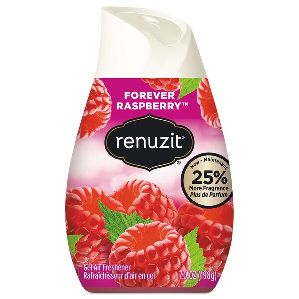 Renuzit Adjustables Air Freshener, Forever Raspberry, 7 oz Solid, PK12 DIA 03667